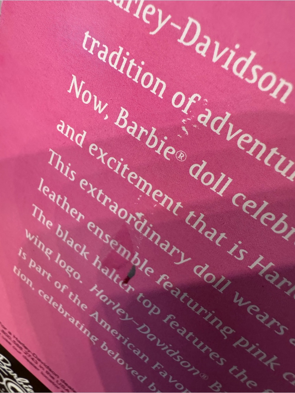 Harley-Davidson Barbie Doll 50th Anniversary Doll - Picture 7 of 11